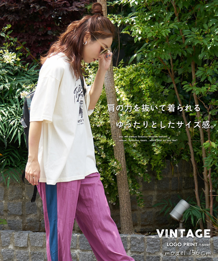 CUBE SUGAR(キューブシュガー) |【夏新作】32/-OE天竺 カットソー ロゴ プリント Tシャツ