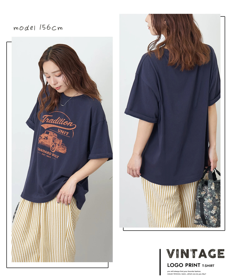 CUBE SUGAR(キューブシュガー) |【夏新作】32/-OE天竺 カットソー ロゴ プリント Tシャツ