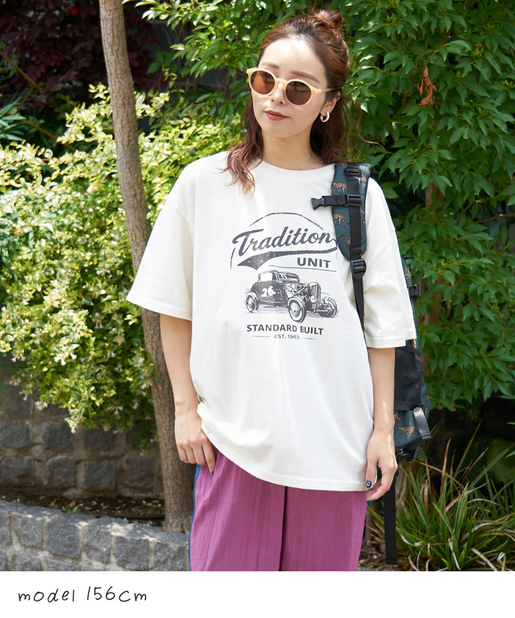 CUBE SUGAR(キューブシュガー) |【夏新作】32/-OE天竺 カットソー ロゴ プリント Tシャツ