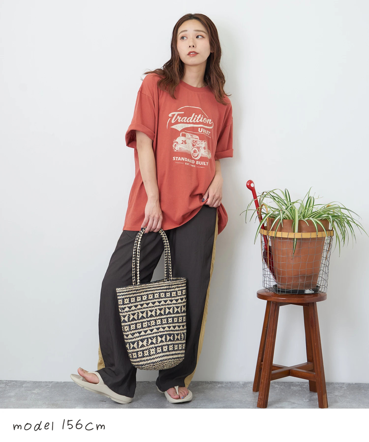 CUBE SUGAR(キューブシュガー) |【夏新作】32/-OE天竺 カットソー ロゴ プリント Tシャツ