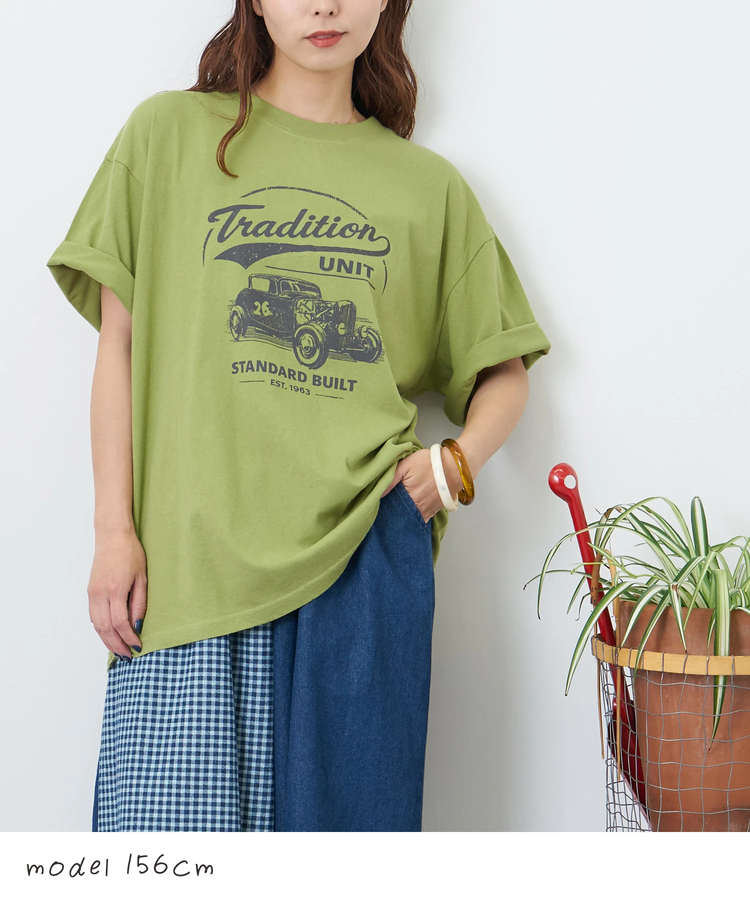 CUBE SUGAR(キューブシュガー) |【夏新作】32/-OE天竺 カットソー ロゴ プリント Tシャツ