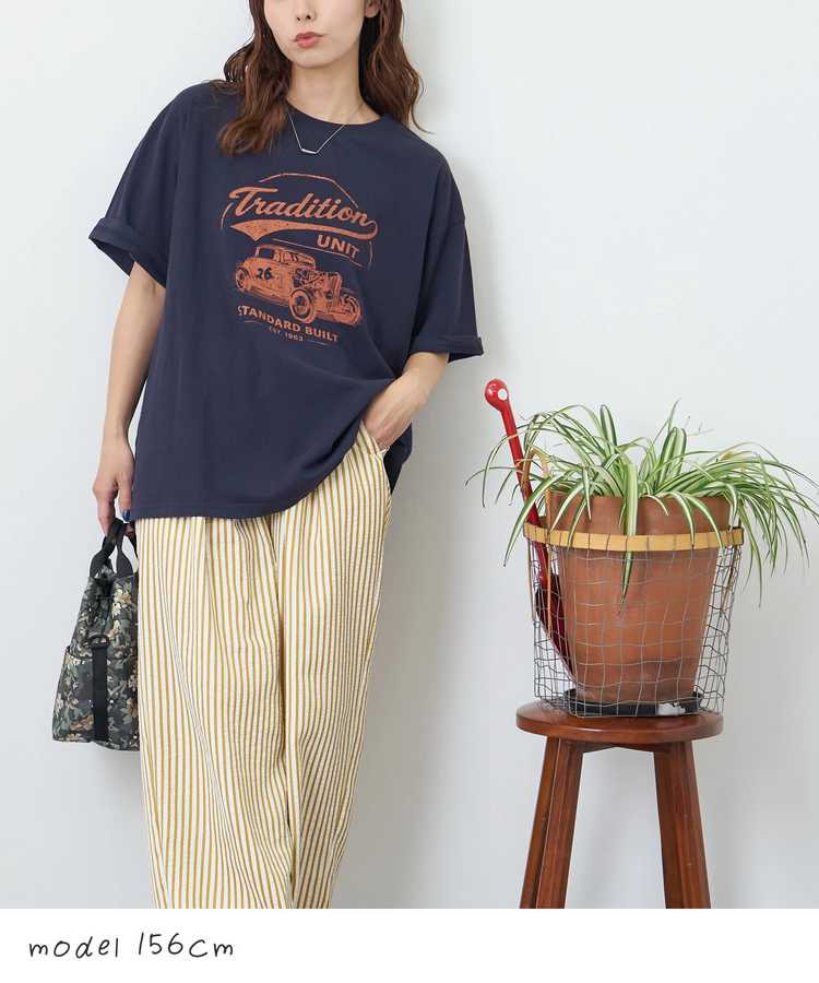 CUBE SUGAR(キューブシュガー) |【夏新作】32/-OE天竺 カットソー ロゴ プリント Tシャツ