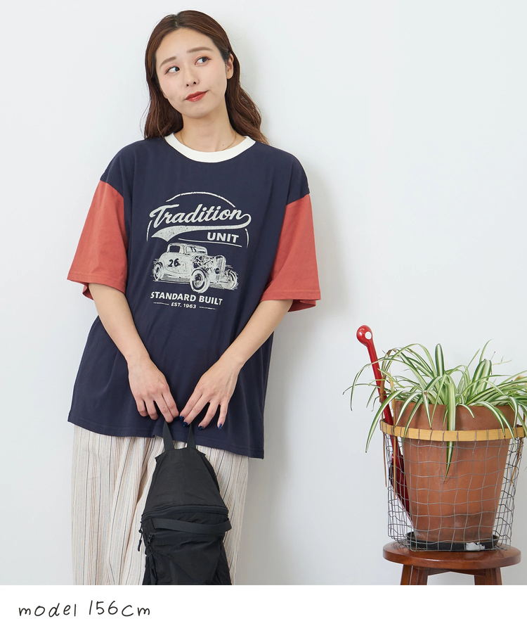 CUBE SUGAR(キューブシュガー) |【夏新作】32/-OE天竺 カットソー ロゴ プリント Tシャツ