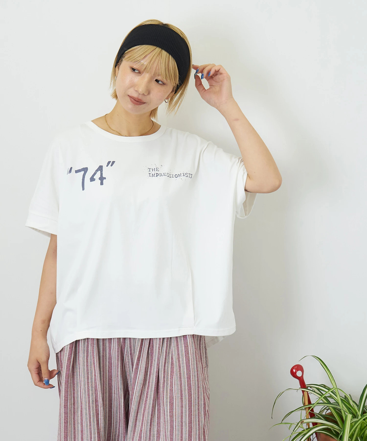 CUBE SUGAR(キューブシュガー) |【夏新作】冷感天竺 ドルマン タック入り プルオーバー Tシャツ