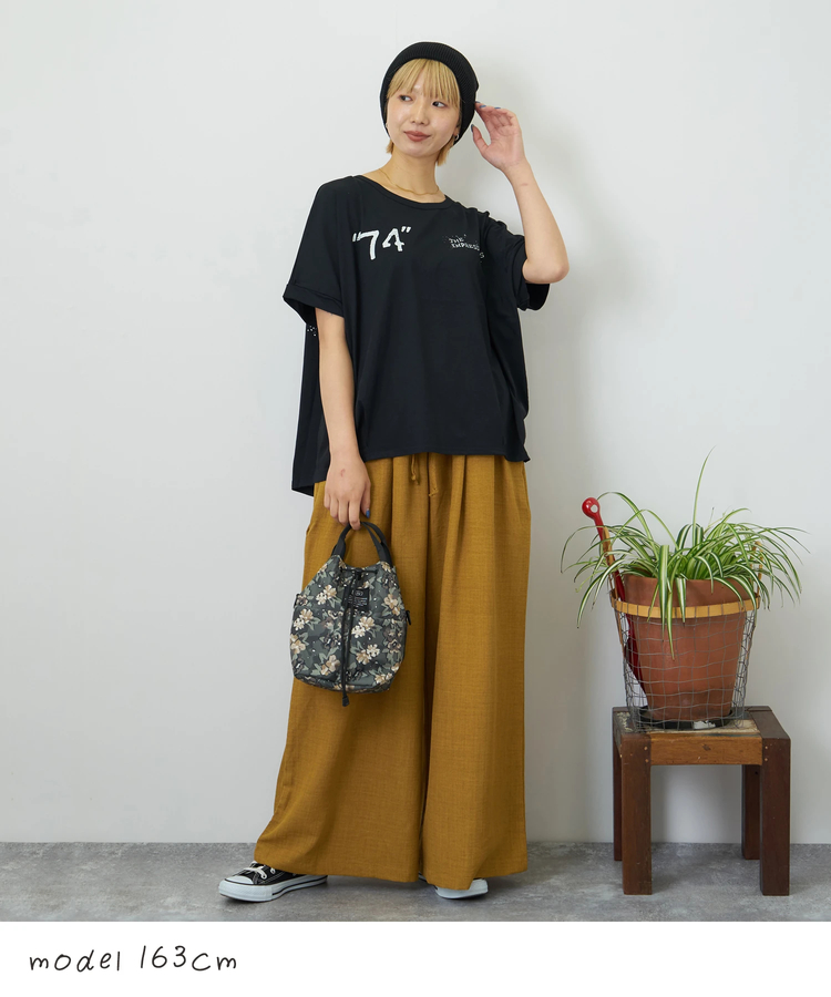 CUBE SUGAR(キューブシュガー) |【夏新作】冷感天竺 ドルマン タック入り プルオーバー Tシャツ