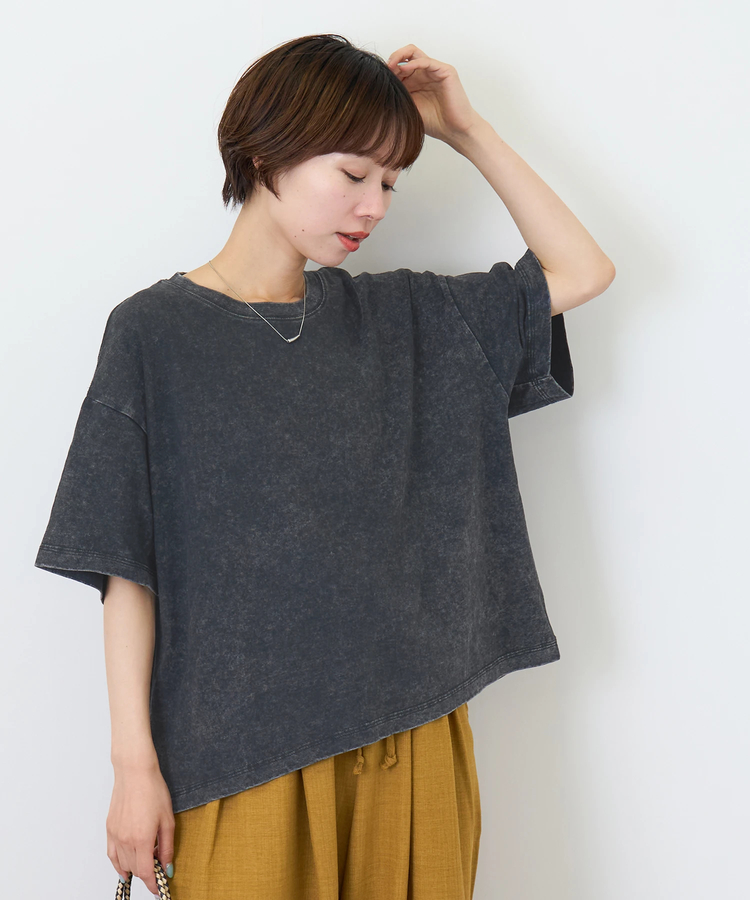 CUBE SUGAR(キューブシュガー) |【夏新作】ピグメント加工 ワイド Tシャツ
