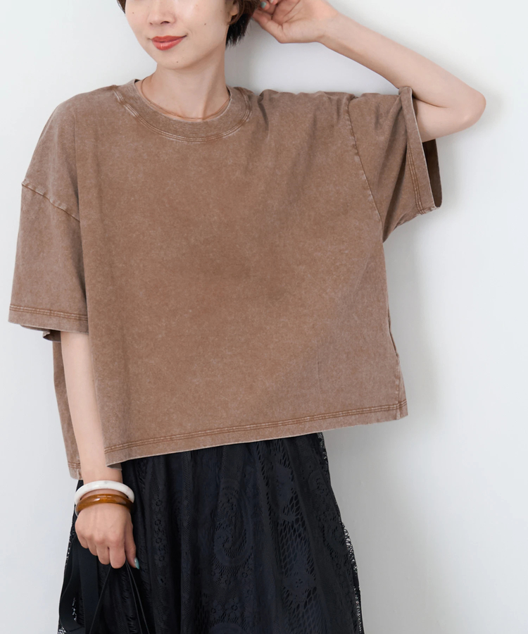 CUBE SUGAR(キューブシュガー) |【夏新作】ピグメント加工 ワイド Tシャツ