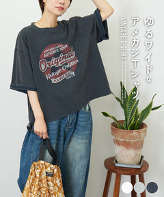 【夏新作】WEB限定 グラフィック プリント ワイド Tシャツ