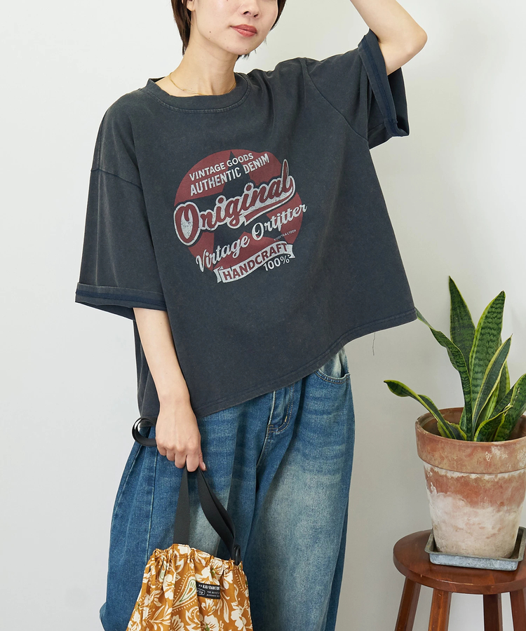 CUBE SUGAR(キューブシュガー) |【夏新作】WEB限定 グラフィック プリント ワイド Tシャツ