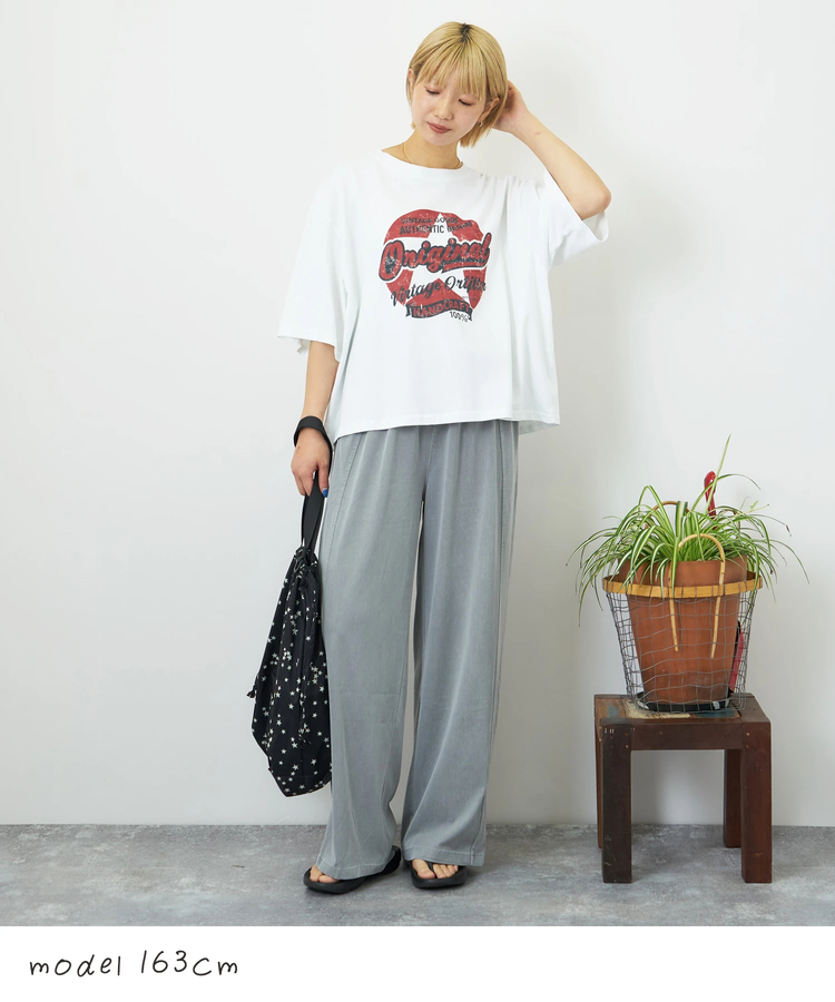 CUBE SUGAR(キューブシュガー) |【夏新作】WEB限定 グラフィック プリント ワイド Tシャツ