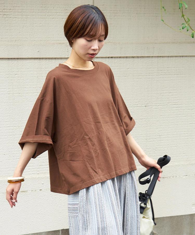 CUBE SUGAR(キューブシュガー) |【7/10頃発送予定】【夏新作】無地 ワイド Tシャツ