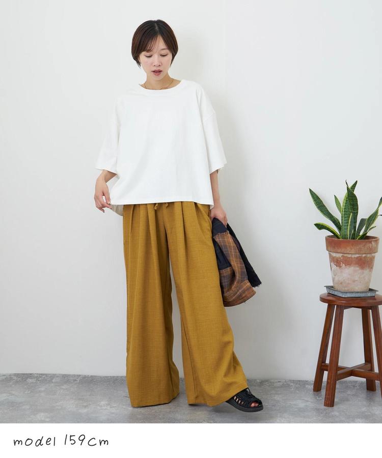CUBE SUGAR(キューブシュガー) |【7/10頃発送予定】【夏新作】無地 ワイド Tシャツ