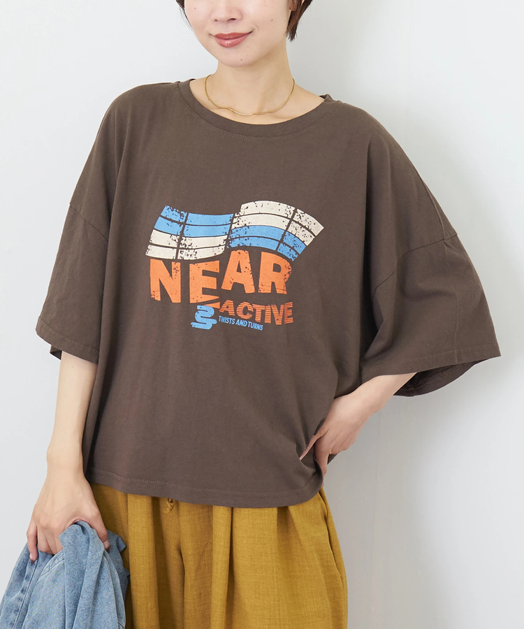CUBE SUGAR(キューブシュガー) |【7/10頃発送予定】【夏新作】オールドスポーツライク グラフィックロゴ ワイド Tシャツ