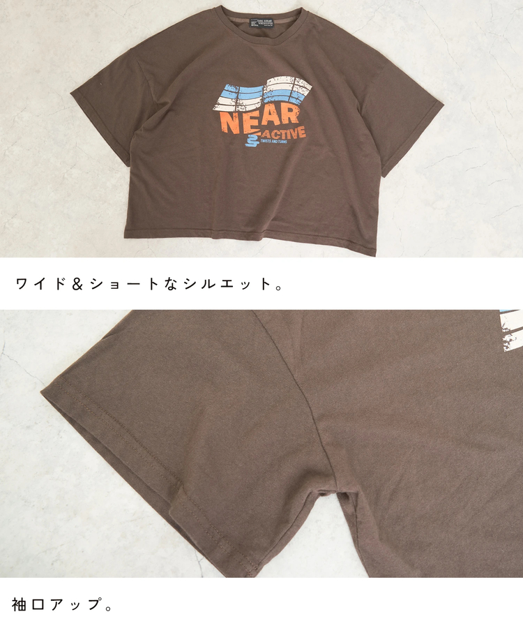 CUBE SUGAR(キューブシュガー) |【7/10頃発送予定】【夏新作】オールドスポーツライク グラフィックロゴ ワイド Tシャツ