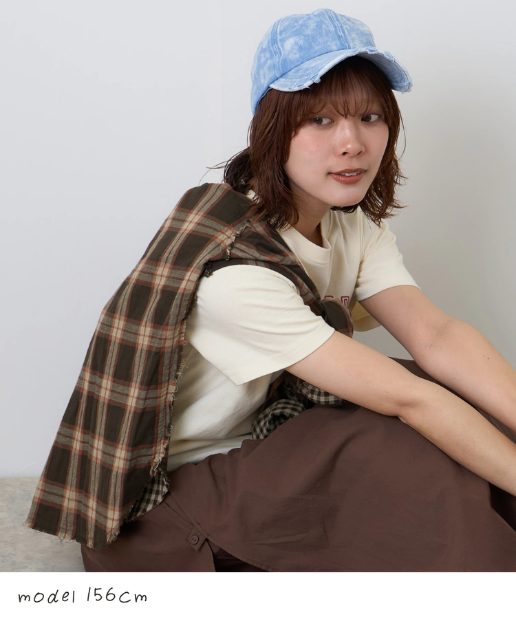 CUBE SUGAR(キューブシュガー) |【秋新作】ダメージ加工 ベースボール キャップ