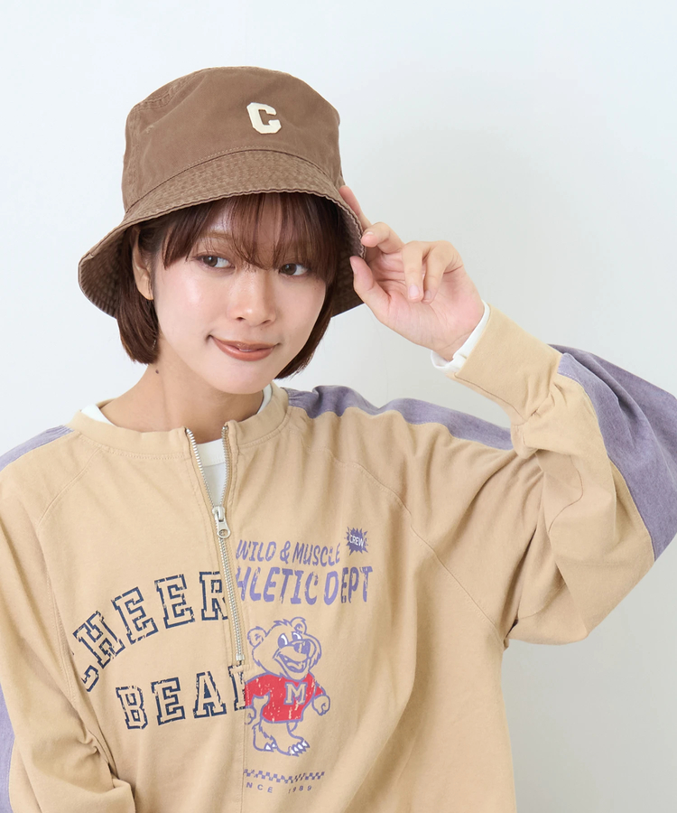 CUBE SUGAR(キューブシュガー) |【秋新作】ロゴワッペン付き バケットハット