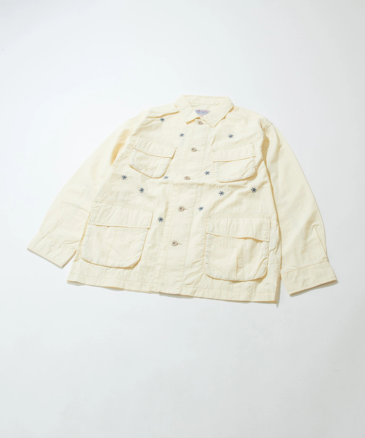 ナイロン フラワー 刺繍 フィールドジャケット｜ファッション通販