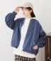 GENTIL (ジャンティ) コットン × スウェット 裾スピンドル ボリューム袖 ブルゾン