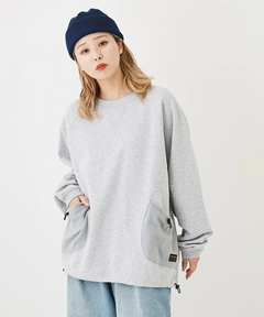 GENTIL (ジャンティ) フリース ポケット付き スウェット プルオーバー ユニセックス