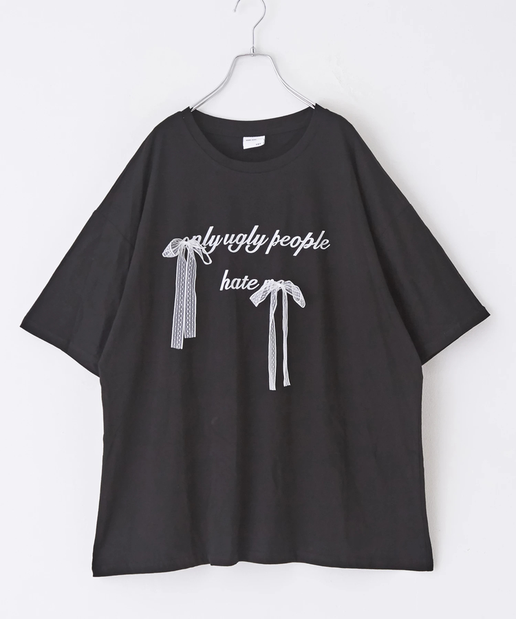 SELECT(セレクト) |evo. (エボ) WEB限定 リボン付きロゴプリント Tシャツ