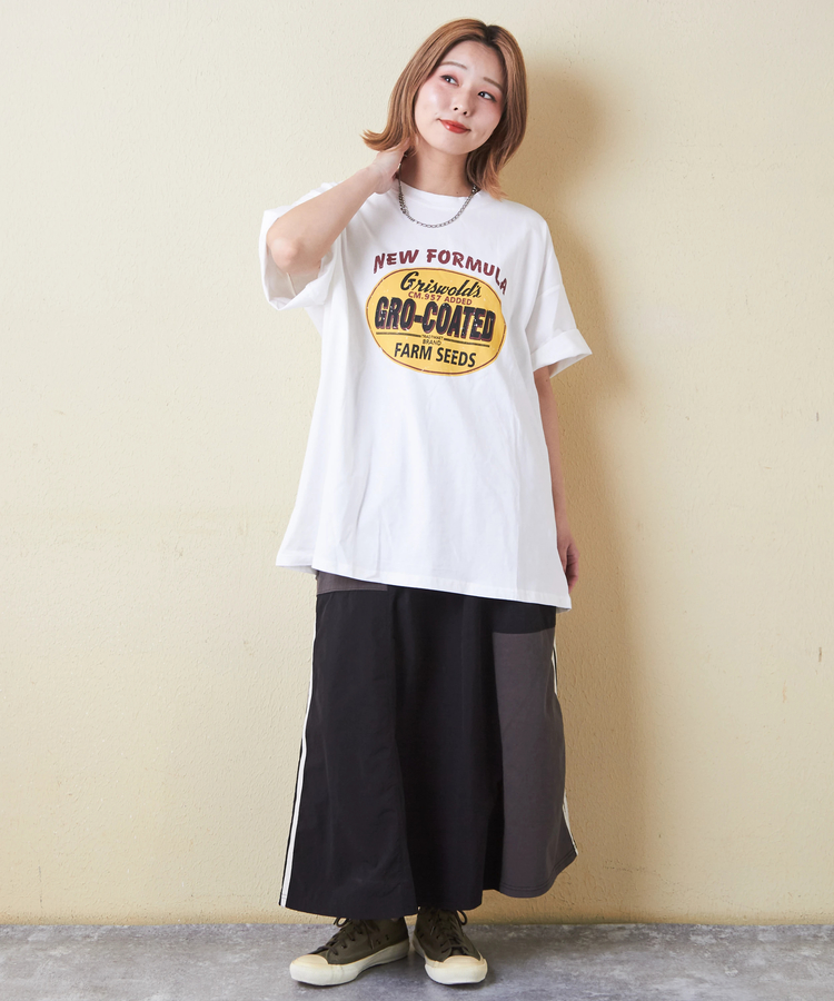 SELECT(セレクト) |evo. (エボ) WEB限定 ビッグシルエット プリント Tシャツ