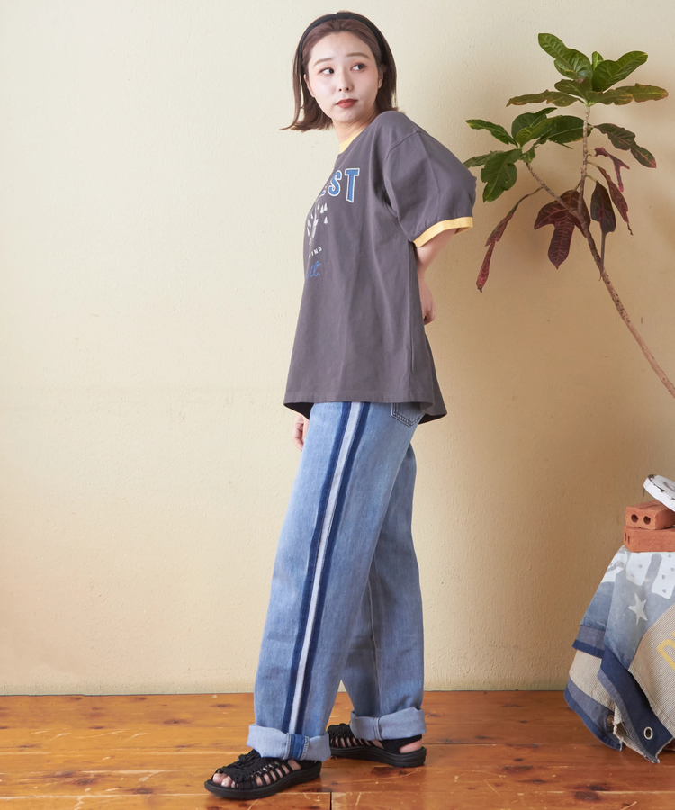 SELECT(セレクト) |evo. (エボ) WEB限定 ラインデニムパンツ