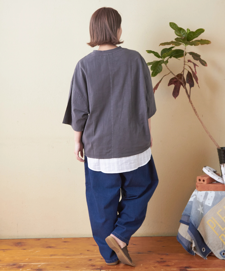 SELECT(セレクト) |evo. (エボ) WEB限定 フリンジ ワイドデニムパンツ