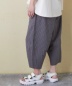 evo. (エボ) 涼しいパンツ / WEB限定 ストライプ柄イージーコクーンパンツ