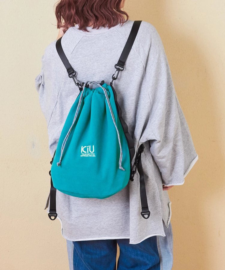 SELECT(セレクト) |【秋冬新作】KiU (キウ) フリースドローストリングバッグ