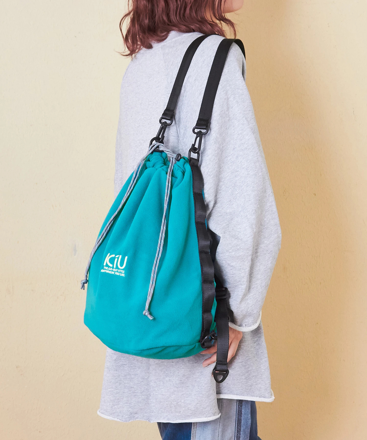 SELECT(セレクト) |【秋冬新作】KiU (キウ) フリースドローストリングバッグ