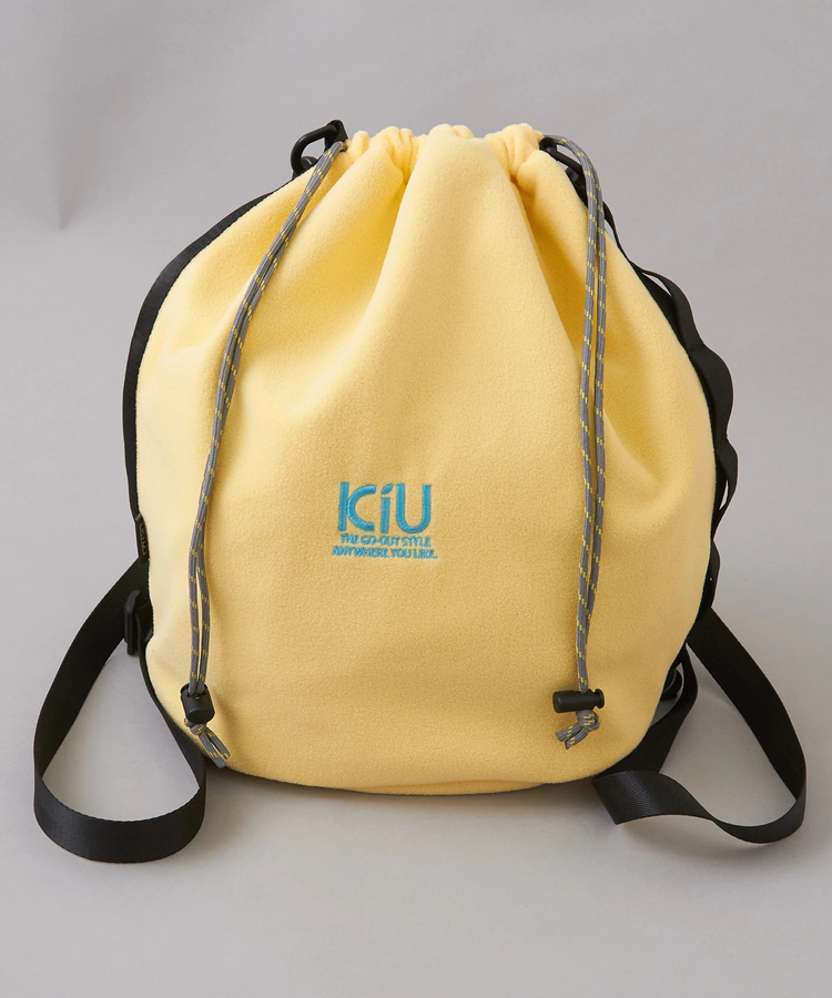 SELECT(セレクト) |【秋冬新作】KiU (キウ) フリースドローストリングバッグ