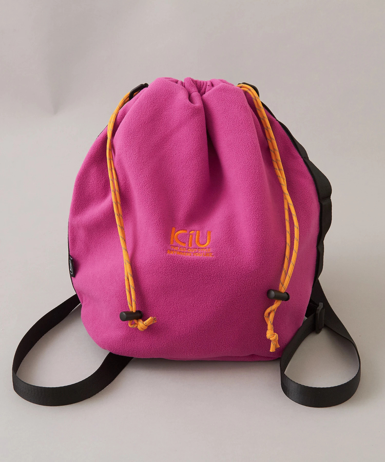 SELECT(セレクト) |【秋冬新作】KiU (キウ) フリースドローストリングバッグ