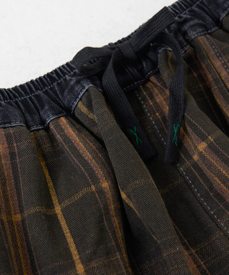 SELECT(セレクト) |【秋冬新作】WEB限定 evo. (エボ) チェック柄 プリント 裏フリース イージー コクーンパンツ