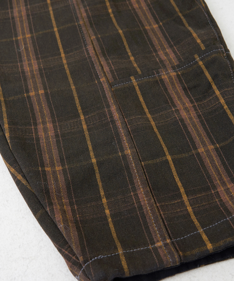 SELECT(セレクト) |【秋冬新作】WEB限定 evo. (エボ) チェック柄 プリント 裏フリース イージー コクーンパンツ