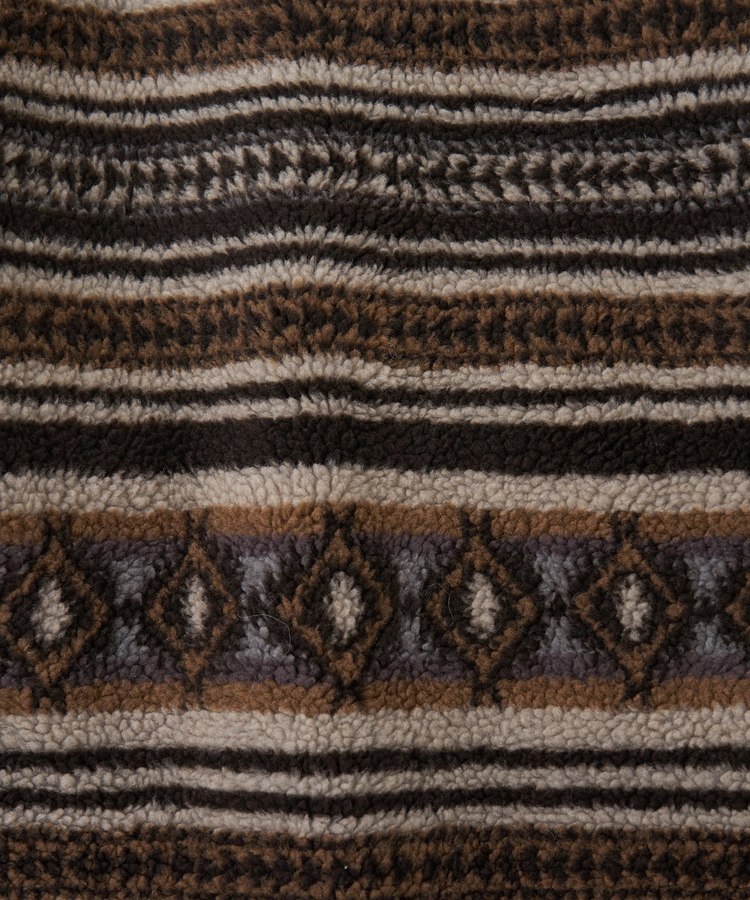 SELECT(セレクト) |【秋冬新作】WEB限定 evo. (エボ) 総柄ボア × フェイクスウェード スタンドカラー ジャケット