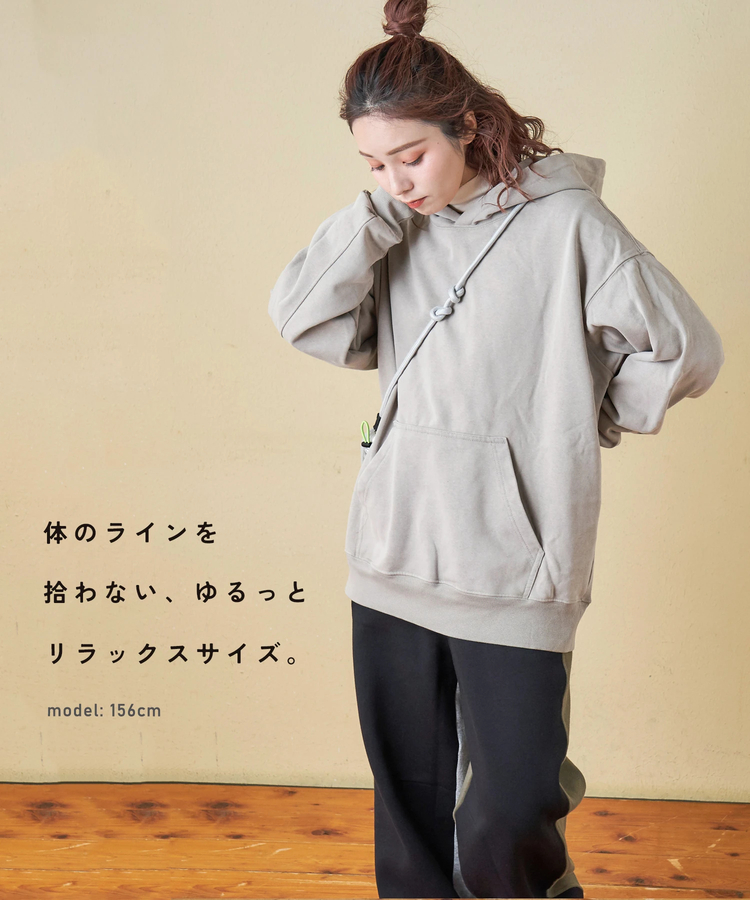 SELECT(セレクト) |【秋冬新作】WEB限定 evo. (エボ) ピグメント加工 スウェット プルオーバーパーカー