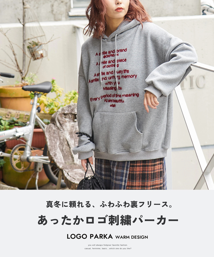 SELECT(セレクト) |【秋冬新作】WEB限定 evo. (エボ) 裏フリース スウェット チェーン刺繍 プルオーバーパーカー