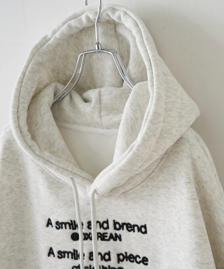 SELECT(セレクト) |【秋冬新作】WEB限定 evo. (エボ) 裏フリース スウェット チェーン刺繍 プルオーバーパーカー