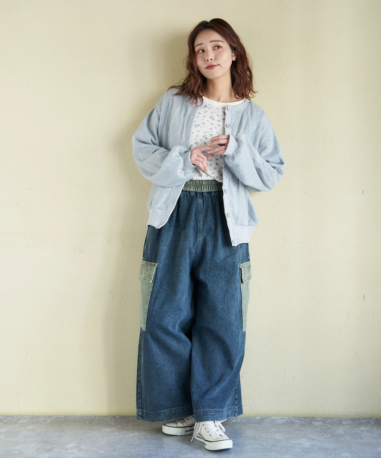 SELECT(セレクト) |【春新作】WEB限定 evo. (エボ) シアー × スウェット クルーネック カーディガン